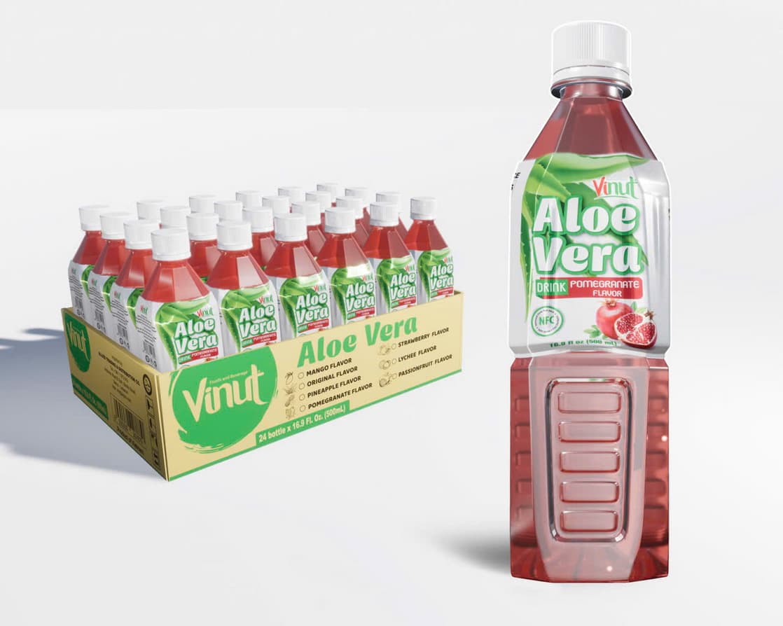 VINUT Aloe vera ital gránátalma ízesítéssel 500ml