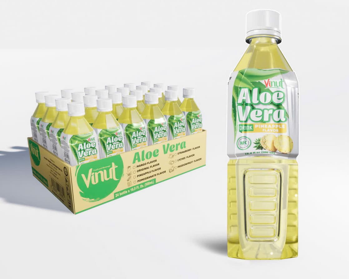 VINUT Aloe vera ital ananász ízesítéssel 500ml