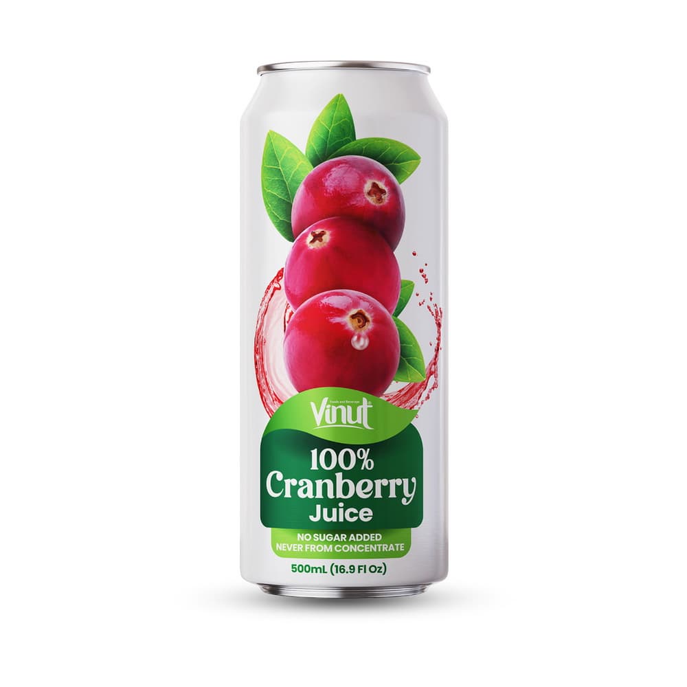 VINUT 100%-os Tőzegáfonyalé, Hozzáadott cukor nélkül, Nem sűrítményből készült, 16.9 fl oz 500 mL