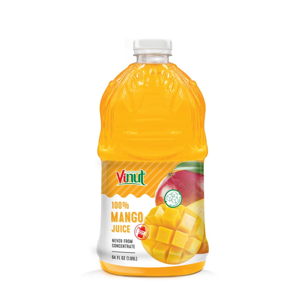 VINUT 100%-os mangólé, Nem sűrítményből készült, PET palack, 64 fl oz 1,89 L