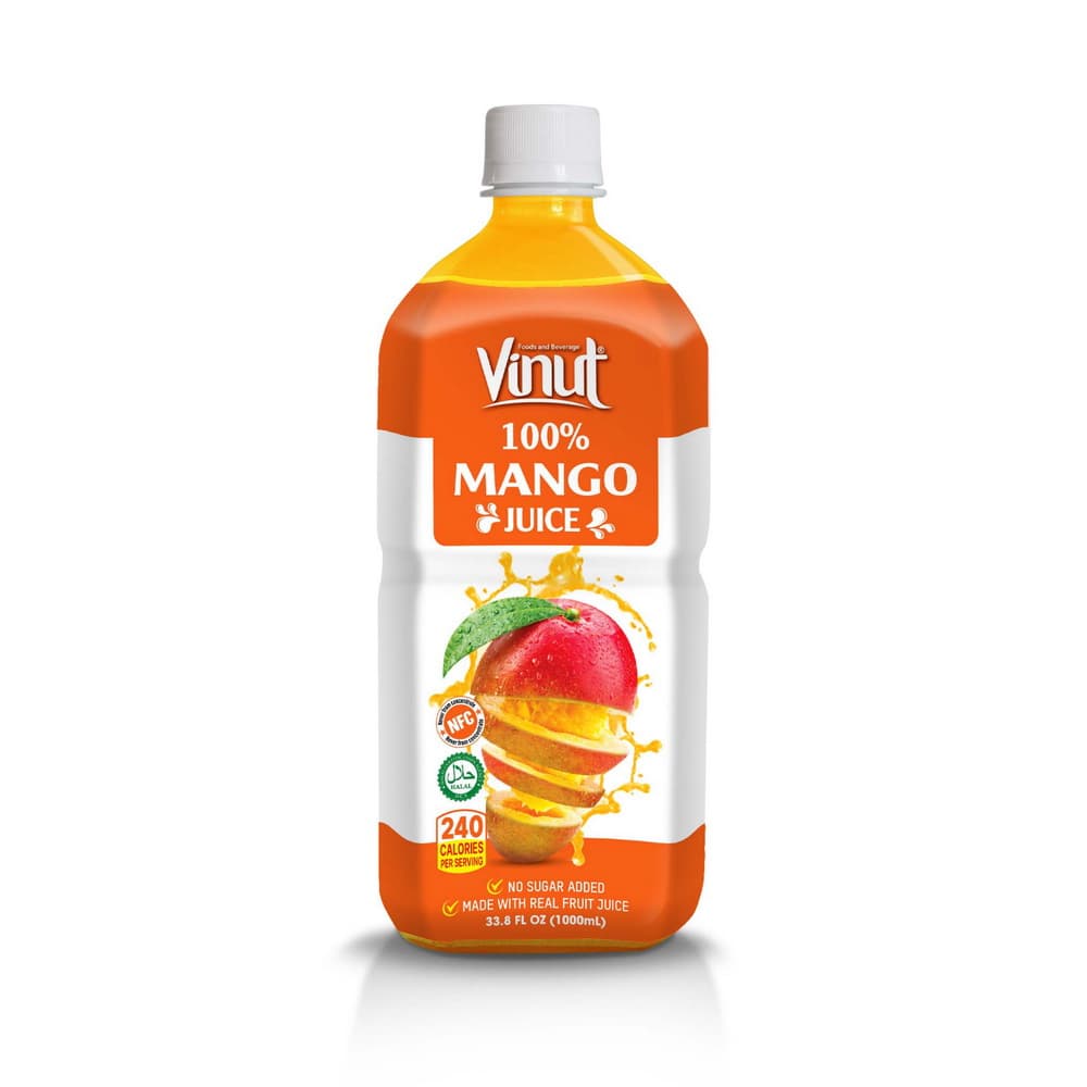 VINUT 100%-os Mangólé, Hozzáadott cukor nélkül, 33.8 fl oz (1,000 mL) PET palack