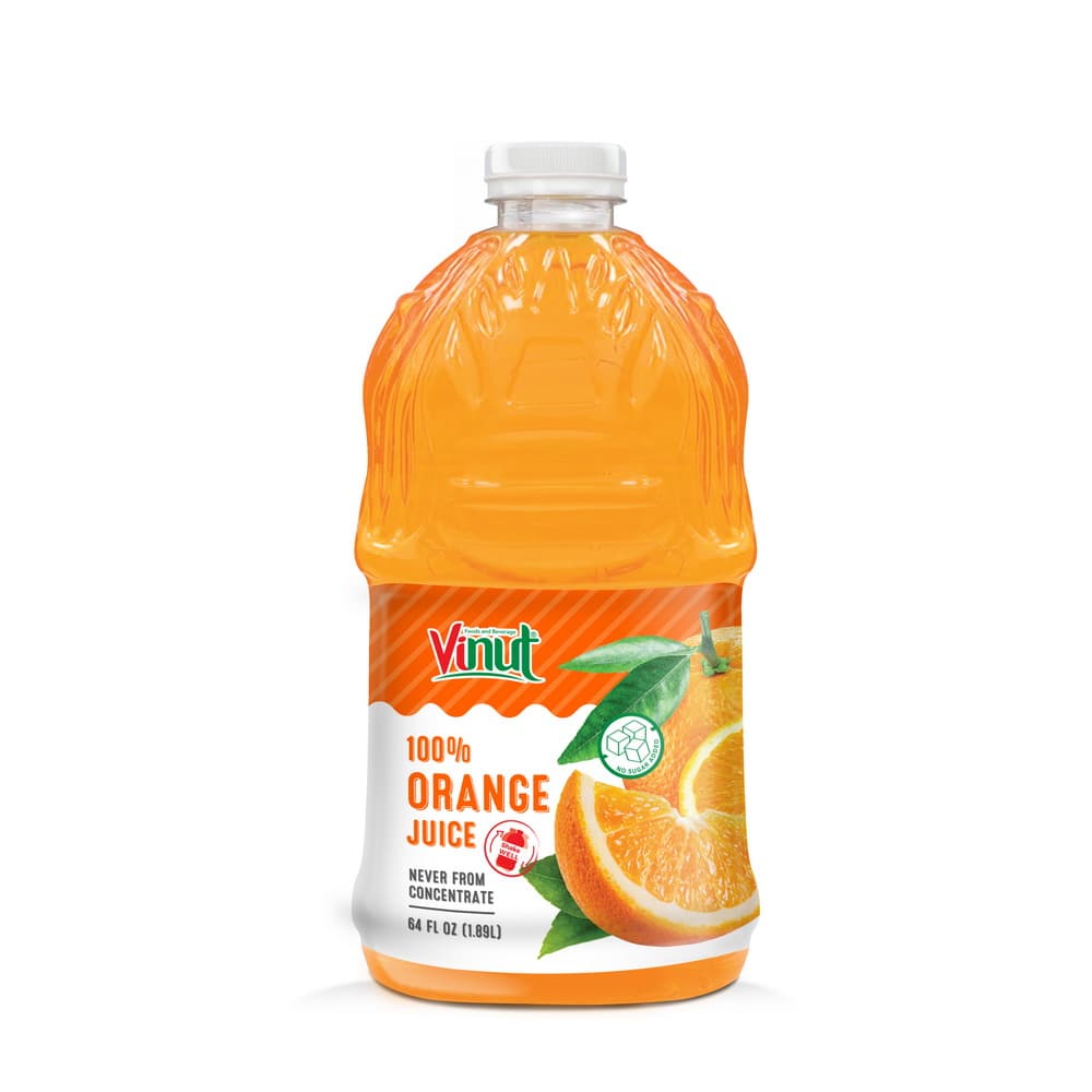 VINUT 100%-os narancslé, Nem sűrítményből készült, PET palack, 64 fl oz 1,89 L