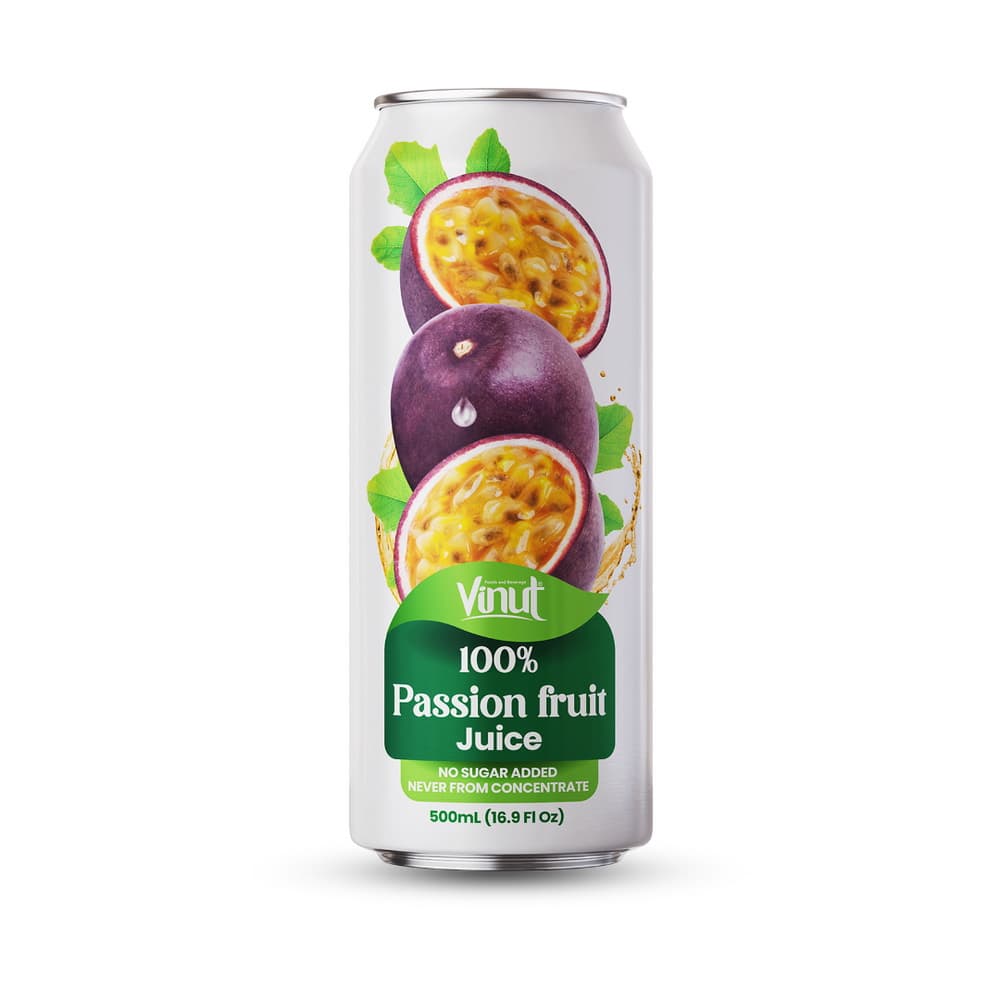 VINUT 100%-os Maracujalé, Hozzáadott cukor nélkül, Nem sűrítményből, 16.9 fl oz 500 mL