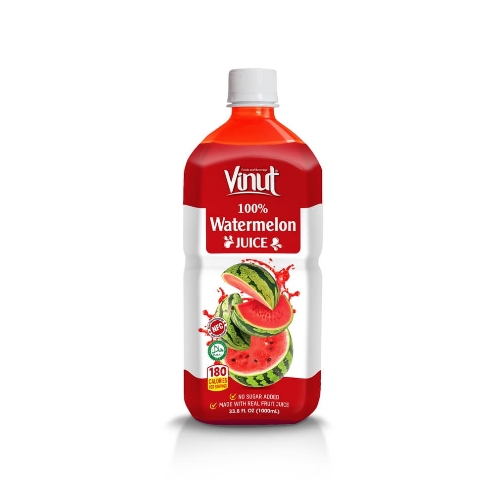 VINUT 100%-os Görögdinnyelé, Hozzáadott cukor nélkül, 33.8 fl oz (1,000 mL) PET palack