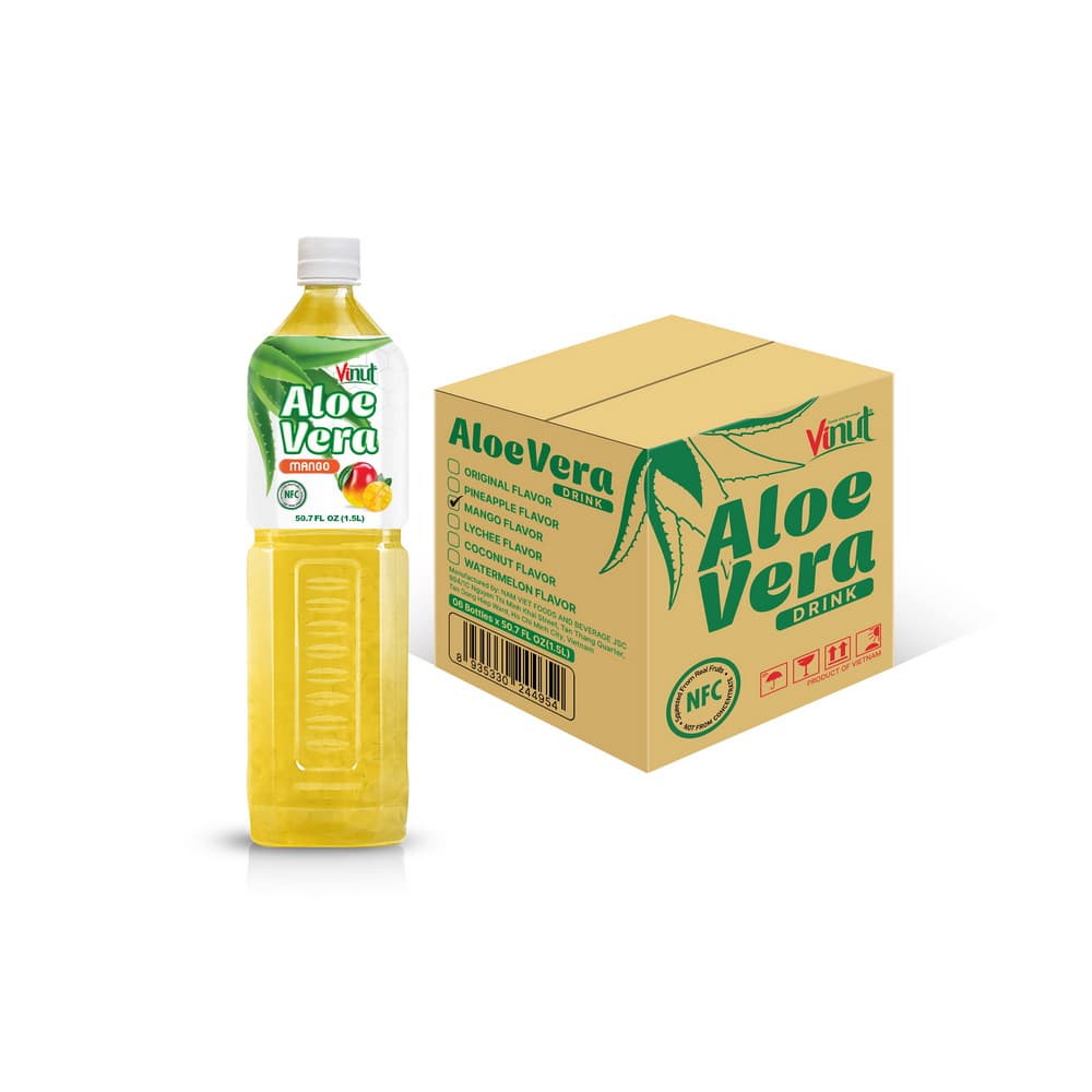 VINUT Aloe Vera ital mangós, NFC, PET palack, 50.7 fl oz 1.5 L