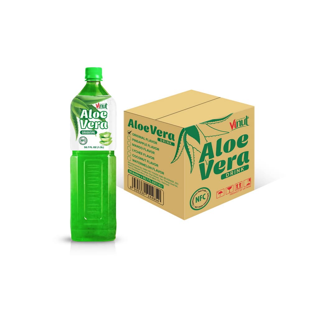 VINUT Aloe Vera ital eredeti, NFC, PET palack, 50.7 fl oz 1.5 L
