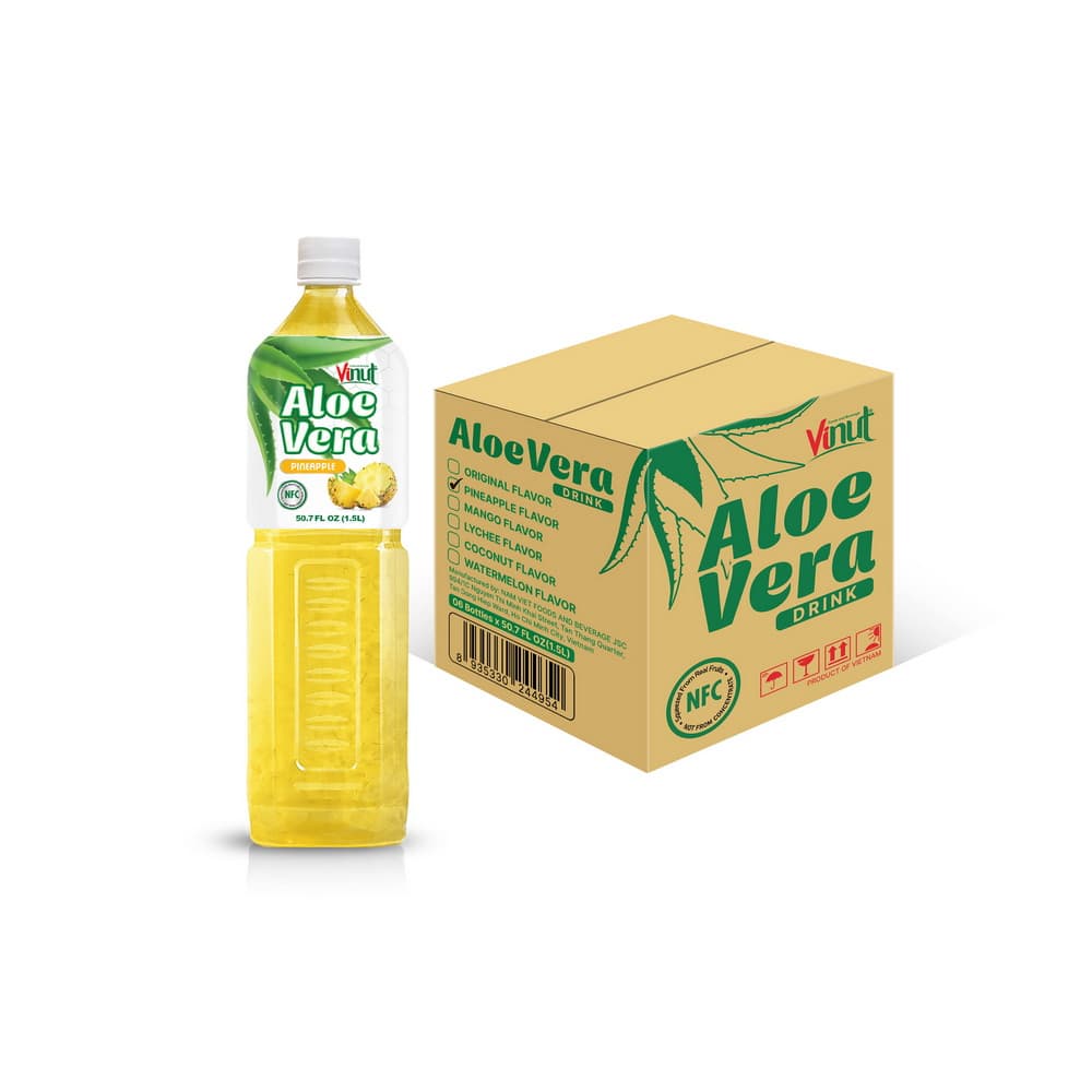 VINUT Aloe Vera ital ananászos, NFC, PET palack, 50.7 fl oz 1.5 L