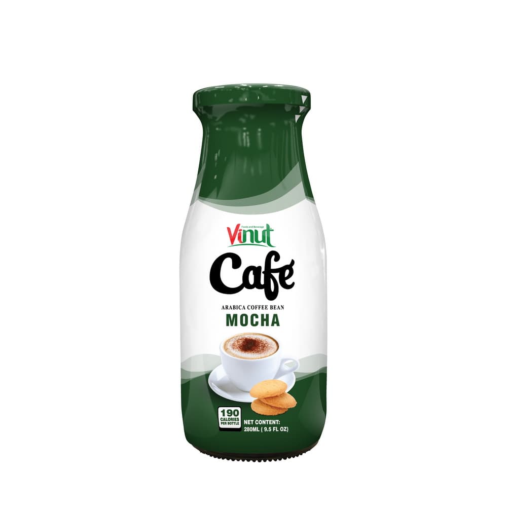 VINUT Café Mocha, Arabica kávébabból, Palack, 9.5 fl oz 280 mL