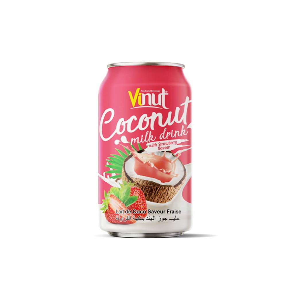 VINUT Eper ízű kókusztej ital, 330 ml