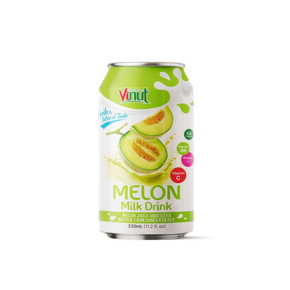 VINUT Sárgadinnyés tejital, Friss és természetes íz, Nem sűrítményből, Dobozos, 11.2 fl oz (330 mL)
