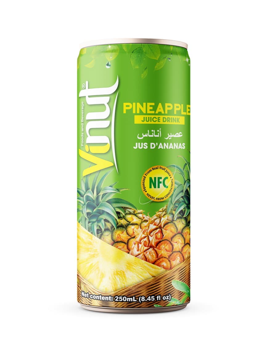 VINUT Ananász Gyümölcsital, 8.45 fl oz (250 mL) vékony doboz
